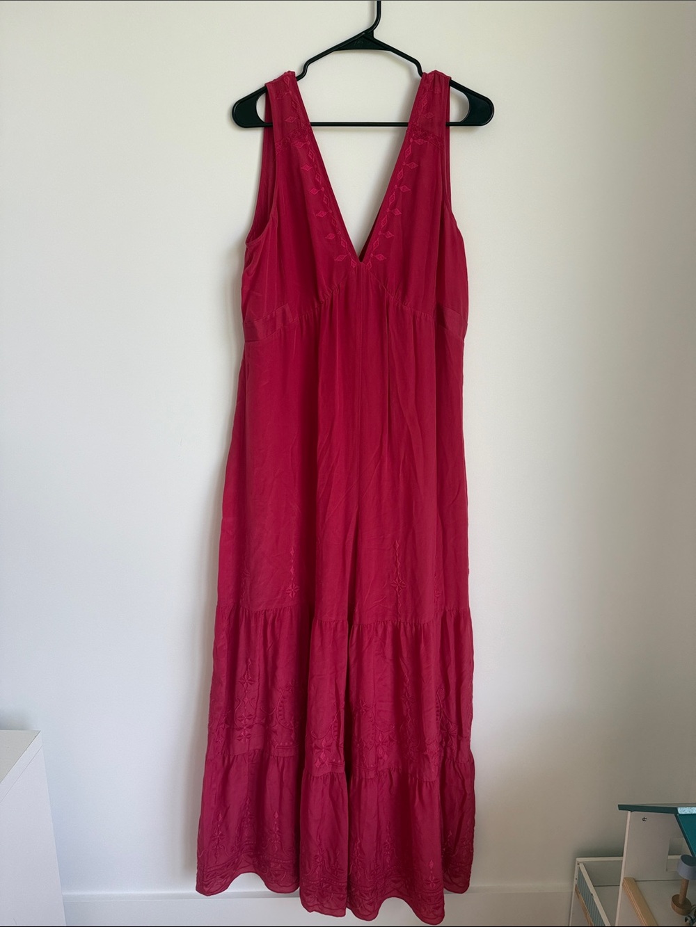 Anthropologie elevenses Embroidered Silk Jumpsuit - Picture 4 of 7